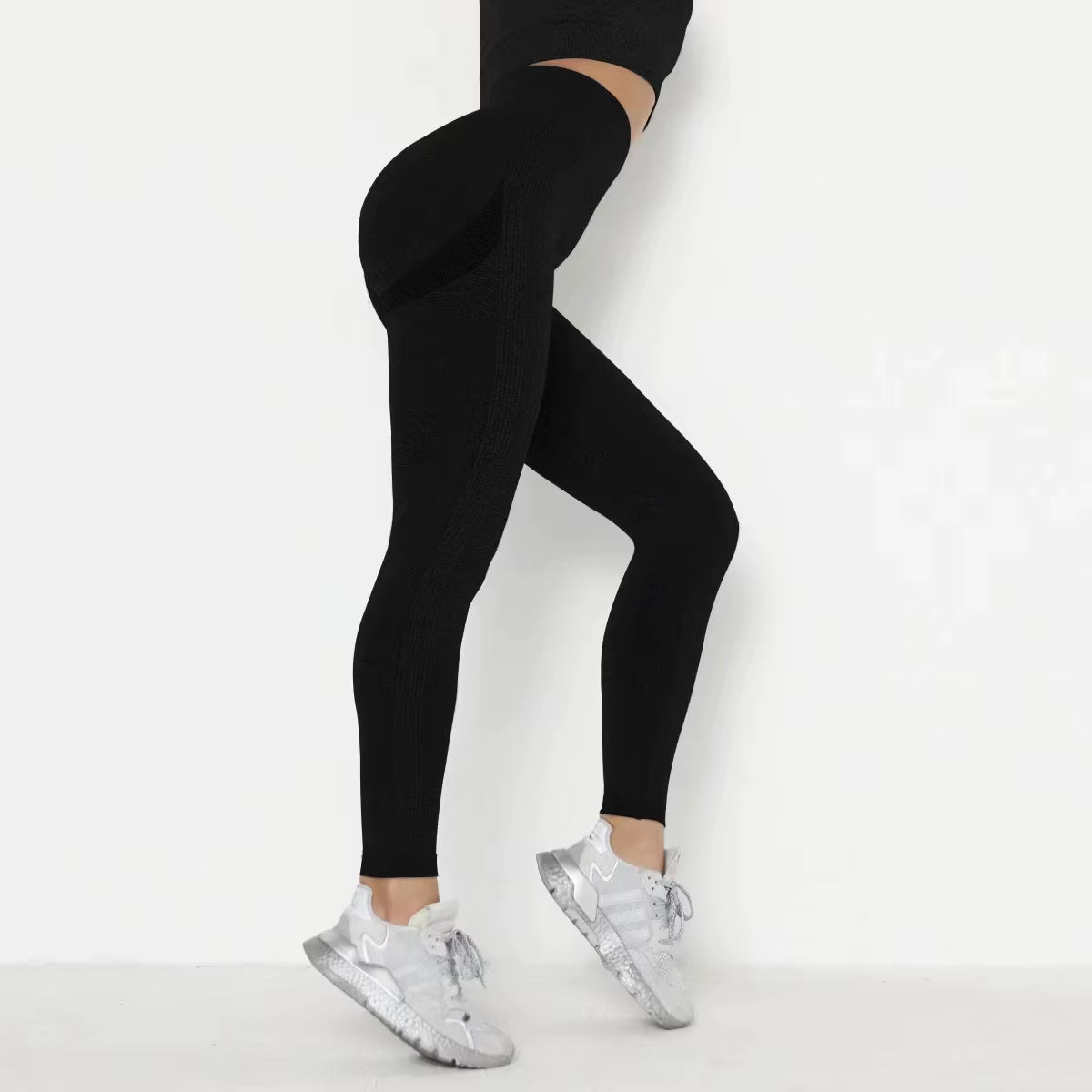 Fitness Women Sport Seamless Leggings High Waist Elastic Solid Yoga Leggings Gym Jogging Quick Dry Push up Slim Pants Female
